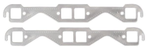 SBC 262-400 HEADER GASKET SET 1.45" x 1.48 ALUM LAYER SQUARE
