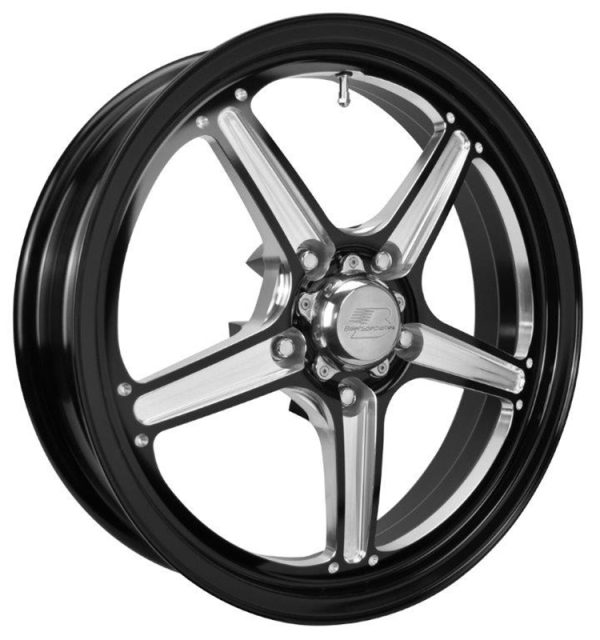 STREET LITE 17X4.5" 2"BS BLACK5 X4.5" BC 1PC FORGED SFI15.2