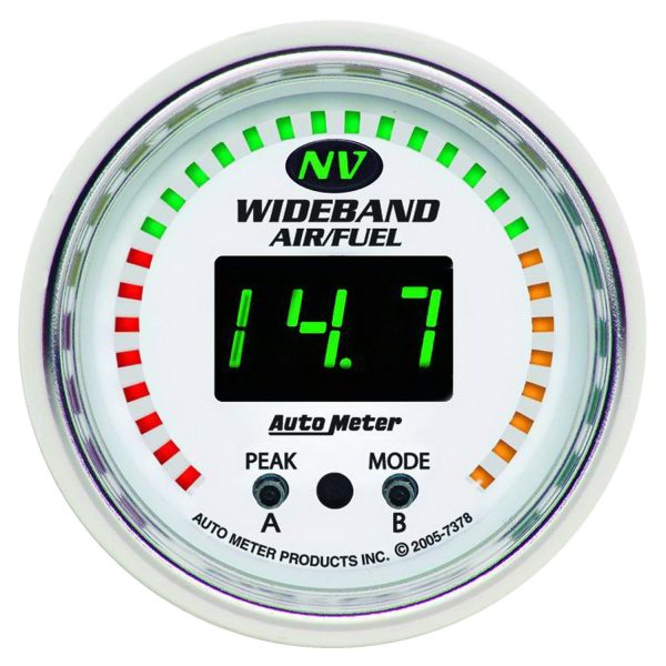 NV SERIES 2-1/16" AIR/FUEL    WIDEBAND, FULL SWEEP ELECTRIC
