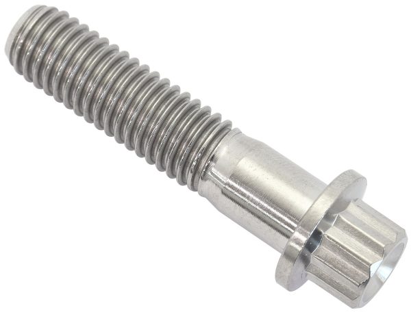 M8x1.25 TITANIUM BOLT 35mm UHL12 POINT SINGLE M8 x 1.25mm