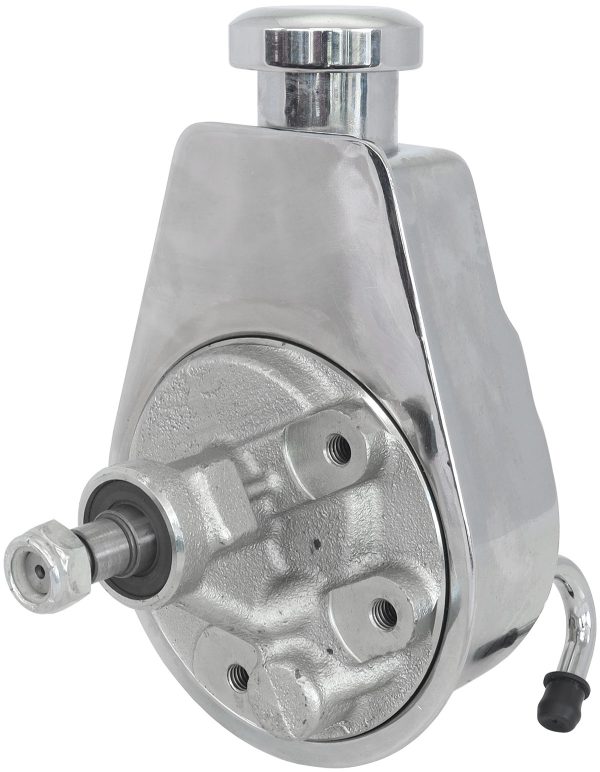 POWER STEERING SAGINAW PUMP   CHROME KEYWAY SHAFT NO PULLEY