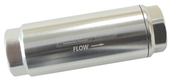 AEROFLOW PRO FILTER 10 MICRON SILVER FEMALE -8 ORB 1.25x3.5"