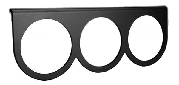 3-HOLE GAUGE PANEL BLACK      SUIT 2-5/8 GAUGES