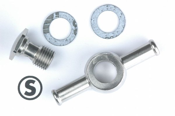 STROMBERG 97 DOUBLE END BANJO STAINLESS FUEL FITTING