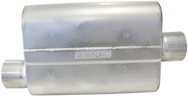 2.5" OFFSET / CENTER MUFFLER  13" LENGTH,10" WIDTH,4-1/4" H