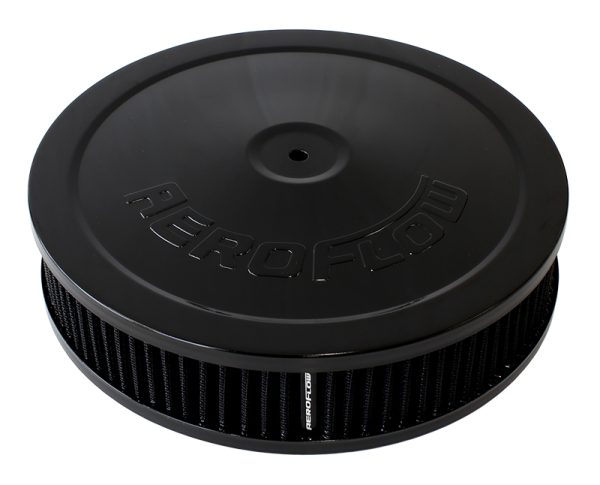 9" X 2"  AIR CLEANER  ASSEMBLY5-1/8" NECK, BLACK, COTTON