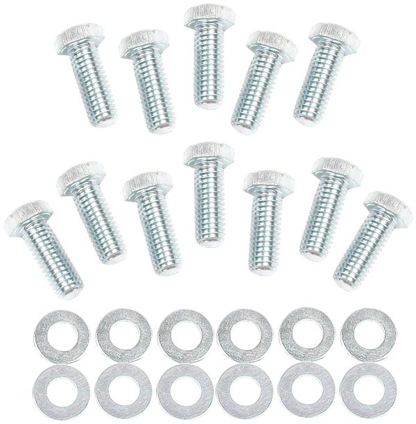 SB CHEV INTAKE MANIFOLD BOLTS & WASHER. 3/8-16 x 1