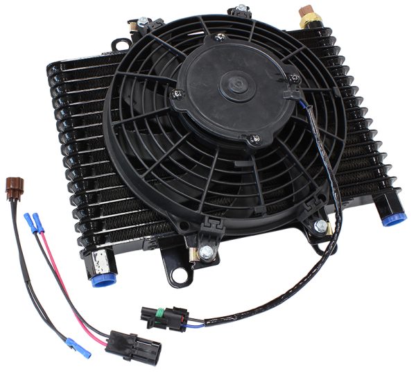 13.5 x 9" COMP TRANS COOLER   WITH 120w FAN & SWITCH -10ORB
