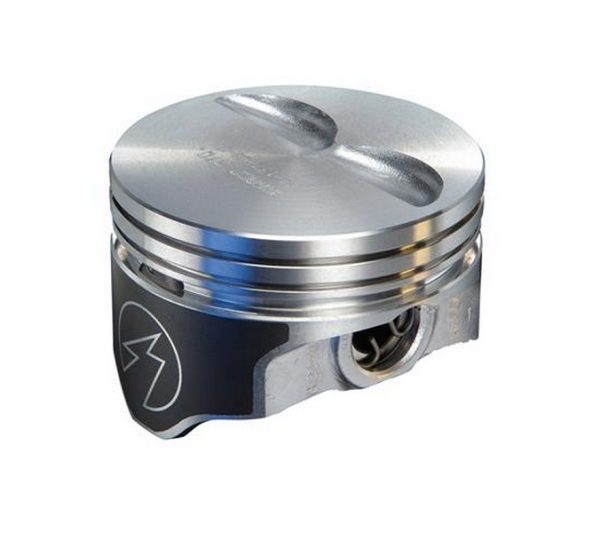 SBC 383 CHEV FLAT TOP PISTON  4.020 BORE 5.7 RODS -6CC