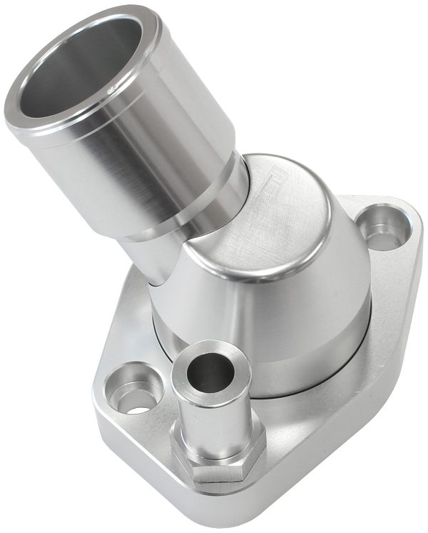 BILLET THERMOSTAT HOUSING SILVFORD WINDSOR 45 DEG SWIVEL