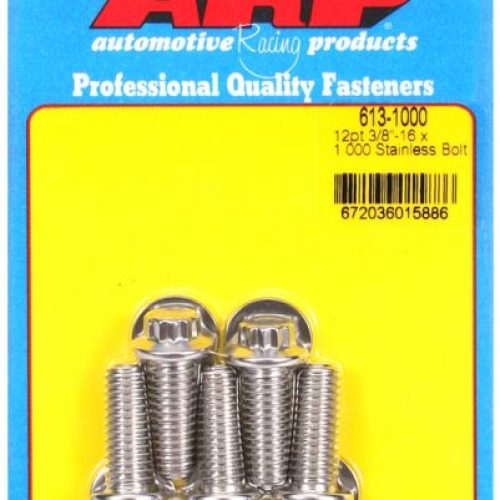 SS 12PT BOLTS 3/8″ UNC x 1.00″3/8″ WRENCH (5-PACK) 3/8-16