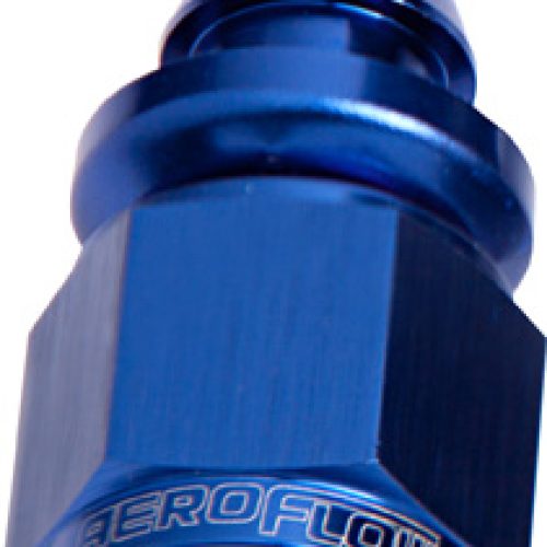 STRAIGHT PUSH LOCK END -10AN  BLUE NO CLAMP REQUIRED