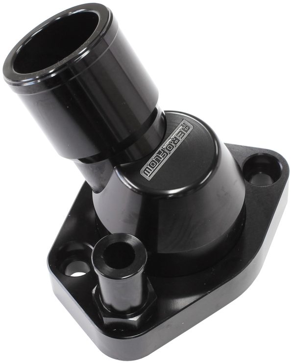 BILLET THERMOSTAT HOUSING BLACFORD WINDSOR 45 DEG SWIVEL