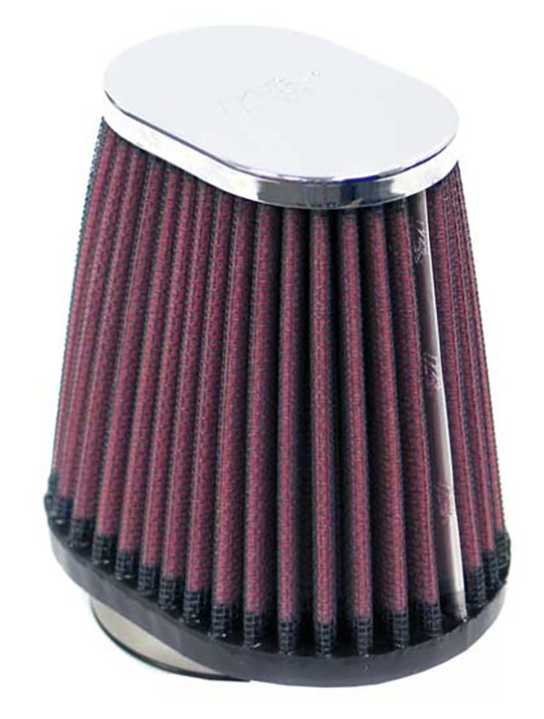 2.125" CLAMP-ON TAPERED FILTER4" O.D, 4" HIGH, CHROME TOP
