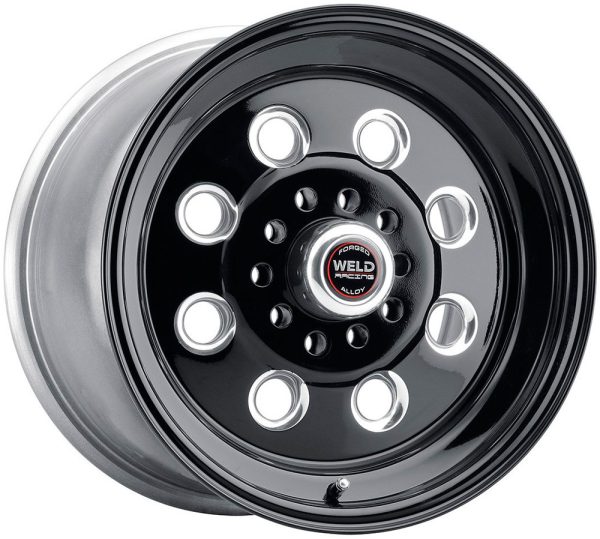DRAGLITE WHEEL BLACK 15" x 6" 5X4.5/4.75" B/C, 3.5" B/S