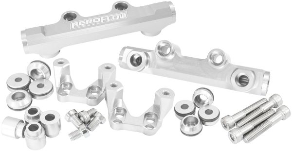 SUBARU EJ20 CONVERSION FUEL   RAIL TOP FEED SILVER 92-00 WRX