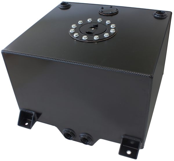 BLACK ALLOY FUEL CELL 38 LITRE10 US GALLONS WITH CAVITY/SUMP