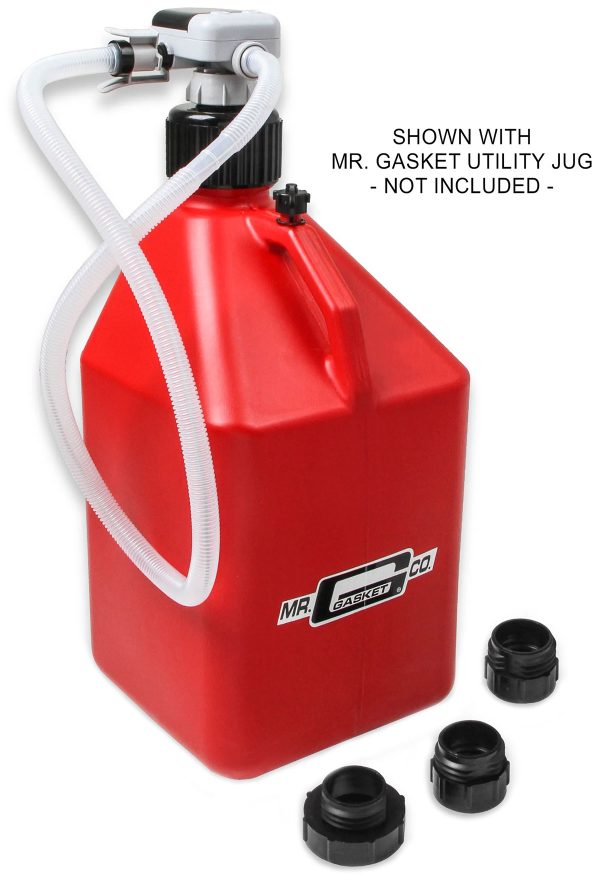BATTERY OPERATED FUEL TRANSFERPUMP. FITS MOST FUEL JUGS