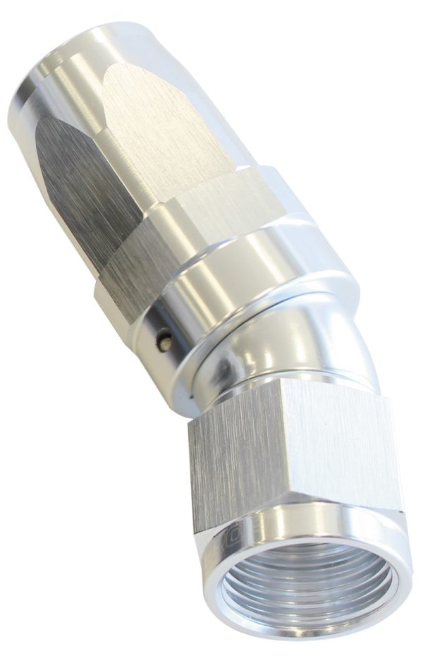 30 DEG HOSE END -06AN SILVER  FULL FLOW TAPER STYLE