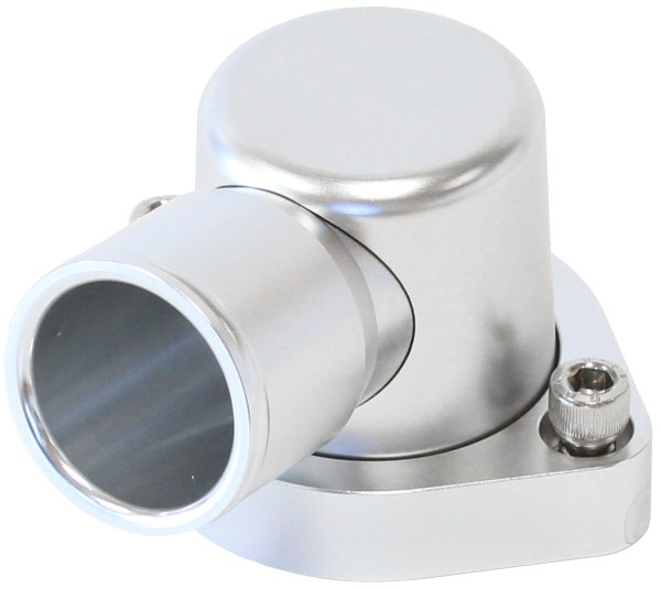 BILLET THERMOSTAT HOUSING SILVFORD 351C 90 DEG CLEVELAND