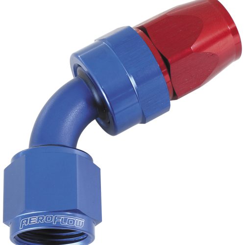 ALLOY 60 DEG HOSE END -4AN    BLUE SWIVEL NUT SUIT TEFLON