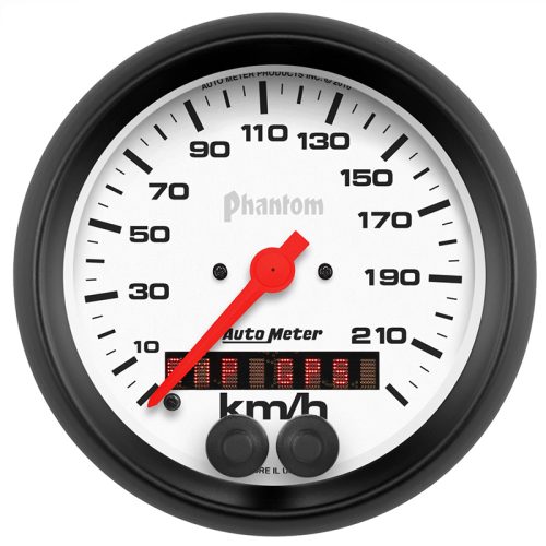PHANTOM 3-3/8″ GPS SPEEDO     225KPH, INTERNAL GPS ANTENNA