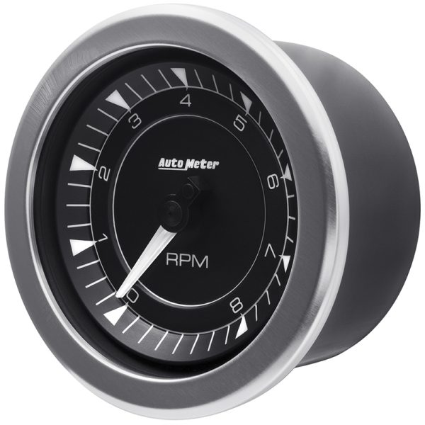 CHRONO 3-3/8" IN DASH TACHO   8,000RPM, FULL SWEEP ELECTRIC