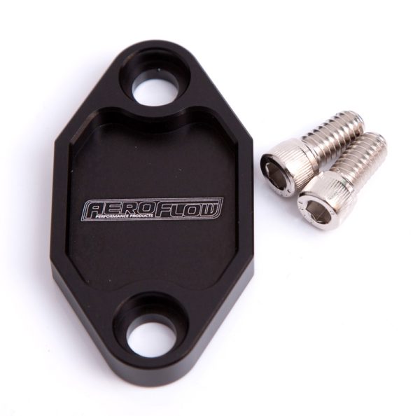 BILLET FUEL PUMP BLOCK OFF    PLATE BLACK SUITS HOLDEN 308