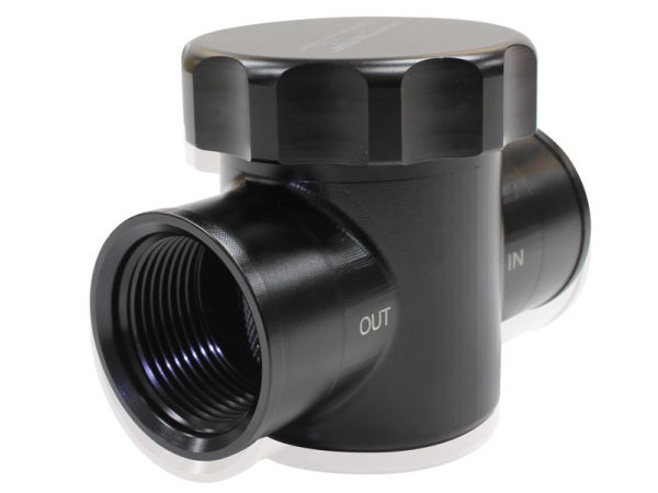 BILLET RADIATOR FILTER        BLACK FIT TO RADIATOR HOSE