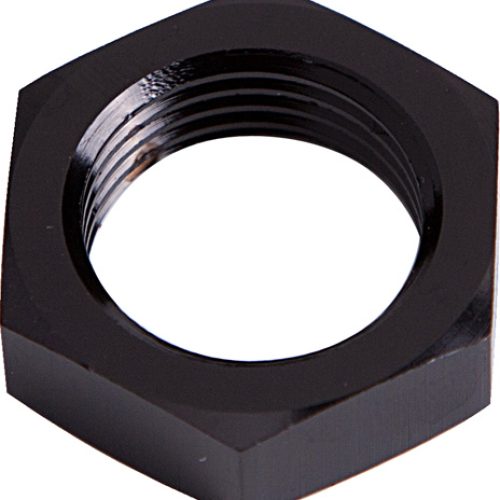 BULKHEAD NUT -4AN             BLACK SINGLE NUT
