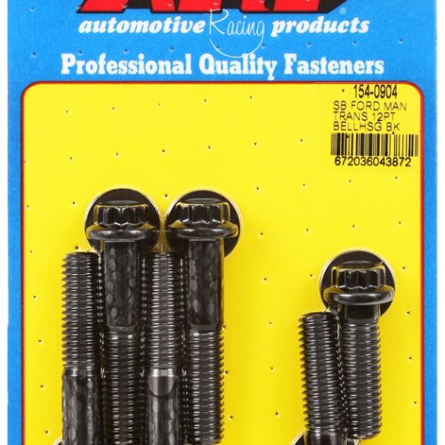 SB FORD 289 302 BELLHOUSING>  BLOCK MANUAL BLK 12PT BOLTS