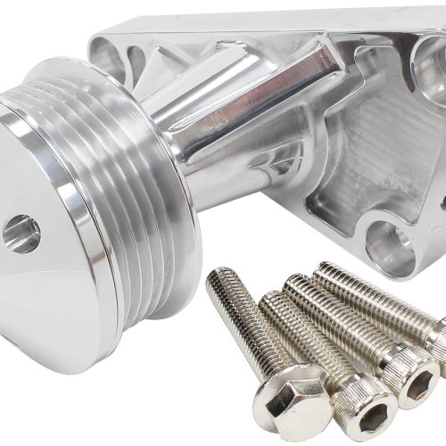 GM LS POWER STEERING DELETE   IDLER BRACKET AND PULLEY POLIS