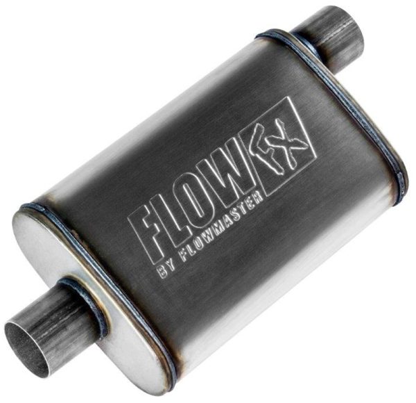FLOWFX STAINLESS 2.50" MUFFLEROFFSET IN / CENTER OUT