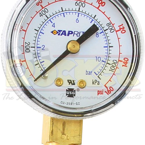 LOW PRESSURE GAUGE FOR CO2    REGULATOR, 0-160PSI
