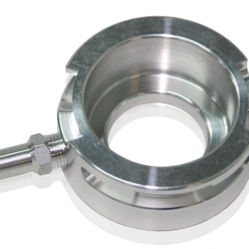 BILLET RADIATOR NECK WELD ON  RAW FINISH LARGE CAP 42MM ID