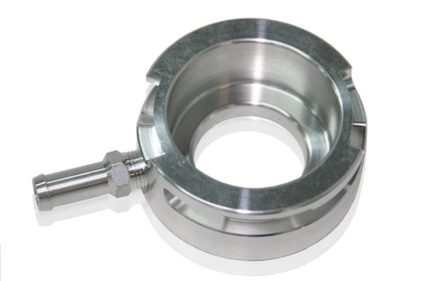 BILLET RADIATOR NECK WELD ON  RAW FINISH LARGE CAP 42MM ID