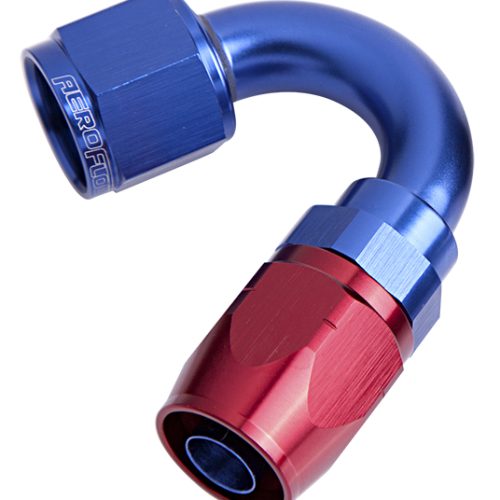 ALLOY 150 DEG HOSE END -12AN  BLUE CUTTER STYLE FULL SWIVEL