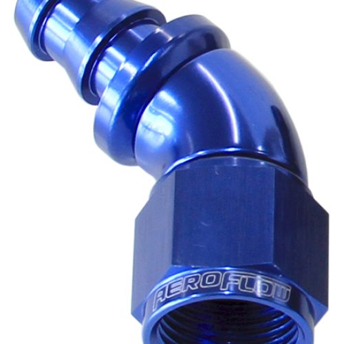 -10AN 45 DEG FULL FLOW PUSH LOBLUE FULL FLOW PUSH LOCK