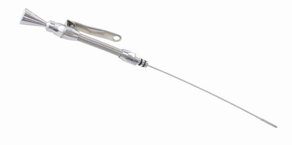 SB CHEV ENGINE DIPSTICK EARLY MODEL PASSENGER SIDE CHROME