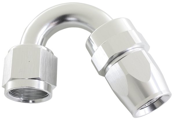 ALLOY 150 DEG HOSE END -16AN  SILVER FULL SWIVEL SUIT TEFLON