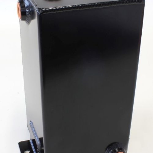 FABRIC ALLOY UNIV TANK 4L X 6 -8 ORB BLACK WITH MOUNT TABS