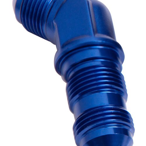 45 DEG BULKHEAD -8AN          BLUE BULKHEAD SEPERATE