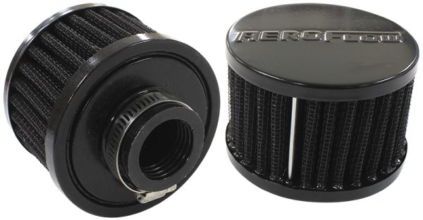 1" UNIV CLAMP ON FILTER       3" O.D,2-1/4" H, BLACK TOP