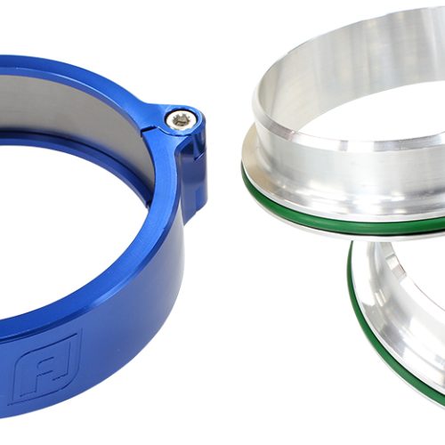 3.5″ BILLET INTERCOOLER CLAMPSQUICK CONNECT BLUE CLAMP