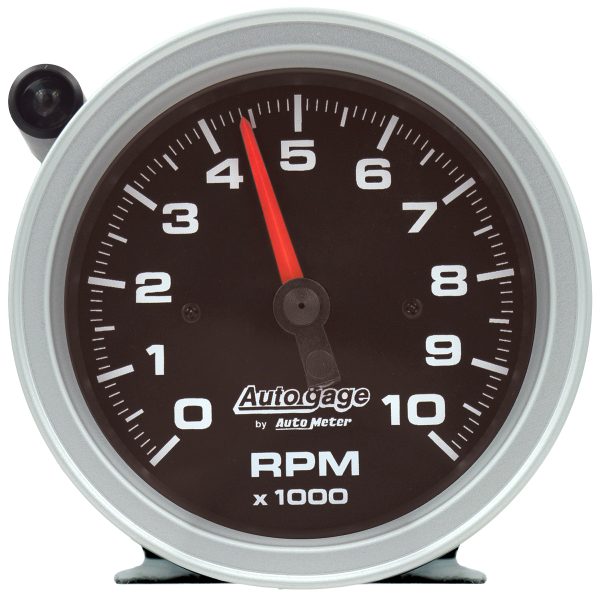 3-3/4" TACH 10,000RPM BLACK   W/ SHIFT LIGHT, PEDESTAL MOUNT