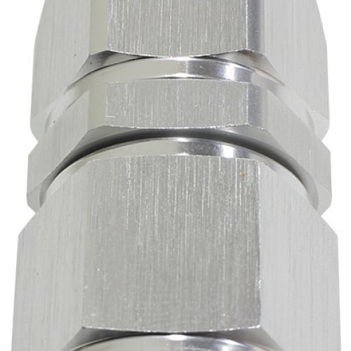 ALLOY STRAIGHT HOSE END -6AN  SILVER SWIVEL NUT SUIT TEFLON