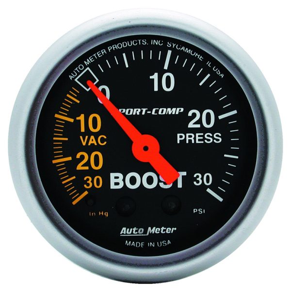 SPORT-COMP 2-1/16" BOOST/VAC  30 IN/HG - 30PSI, MECHANICAL