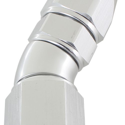 30 DEG -6AN FULL FLOW TEFLON  HOSE END SILVER 1 PIECE FULLFL