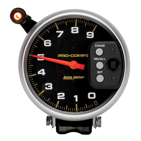 PRO-COMP 5" TACHO 9,000 RPM   SHIFT LITE, MEMORY, PEDESTAL