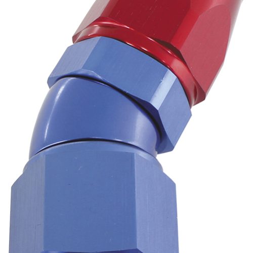 30 DEG -3AN FULL FLOW TEFLON  HOSE END BLUE 1 PIECE FULLFLOW